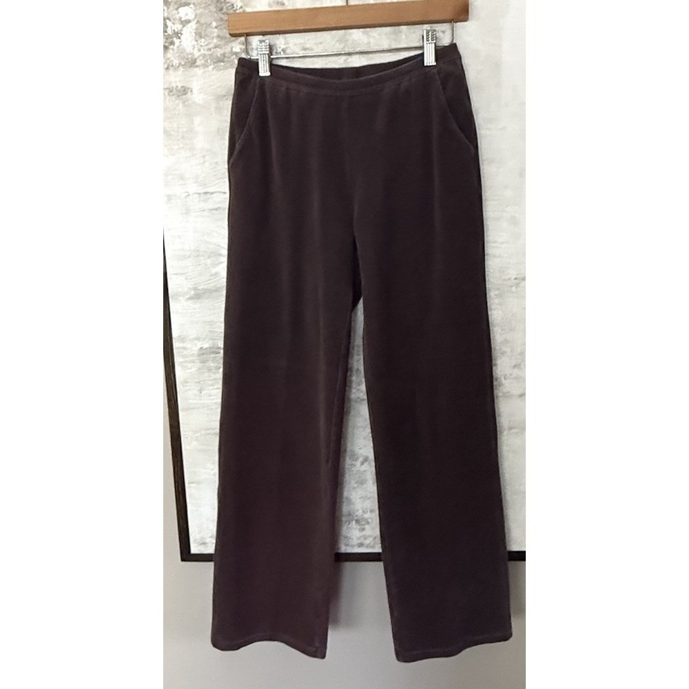 LL Bean Perfect Fit Knit Cords Pants Corduroy  Pull On Size XS Reg Dark Brown